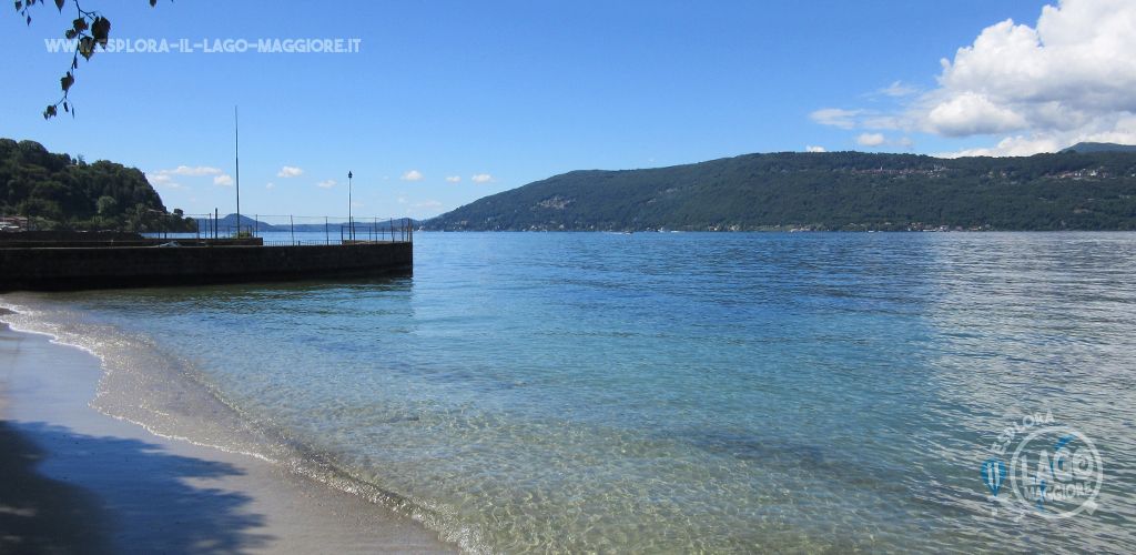 Spiaggia di Ceresolo a Laveno-Mombello sul Lago Maggiore